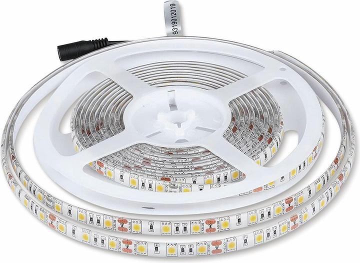 V-TAC VT5050 Striscia LED SMD5050 60 LED 4500K IP65 5m (Bianco, 500 cm, Interno)