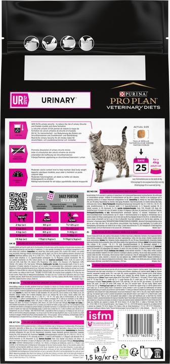 Image du produit Purina ONE PPVD UR St/Ox Urinary Chkn Cat1.5kg (Adulte, 1 pcs, 1500 g)