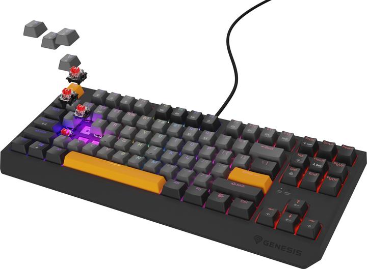 Produktbild Genesis Klawiatura Thor 230 TKL Outemu Red (NKG-2082) (US, Kabelgebunden, Kabellos)