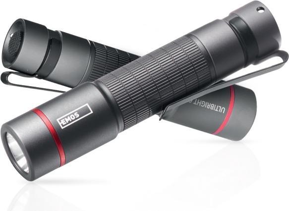 Produktbild Emos CREE LED Metall-Taschenlampe Ultibright 60, 170lm, 1xAA (10.10 cm, 170 lm)