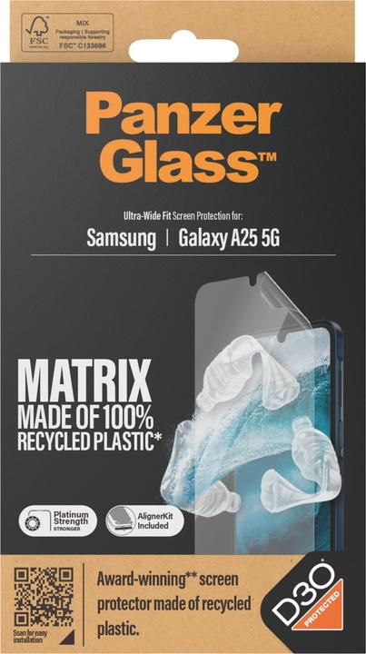 Actual product image PanzerGlass Matrix (1 Piece, Samsung Galaxy A25 5G)