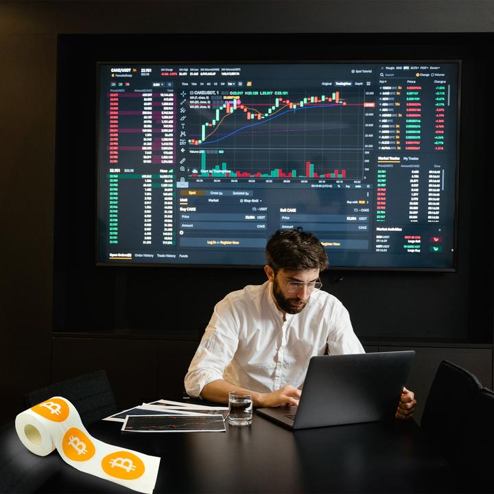 Produktbild Thumbs Up Mad Monkey Toilettenpapier "Bitcoin" (1 x)