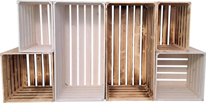 Actual product image Holz Zollhaus Holzharasse Weiss, 23.3 x 35 x 32 cm