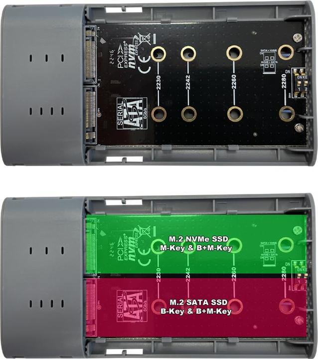 Immagine prodotto LC-Power LC-DOCK-C-M2 Docking Station USB3.2 NVMe &SATA-M.2 retail (M.2)