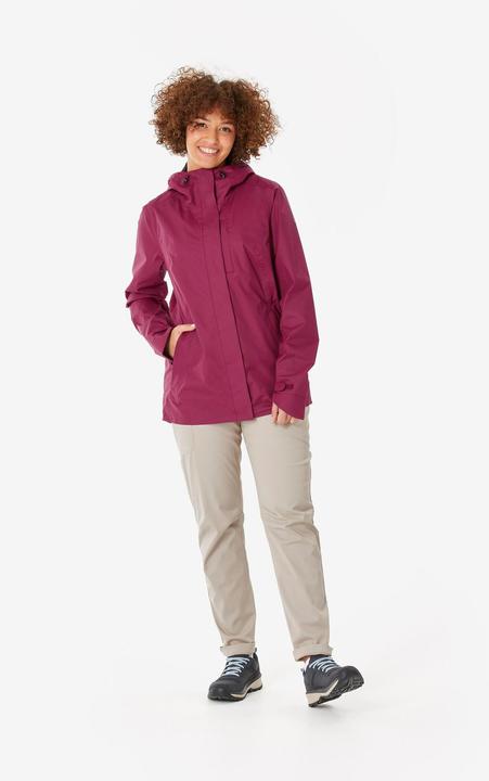 Produktbild Quechua Wanderjacke Damen wasserdicht - NH500 violett (L)