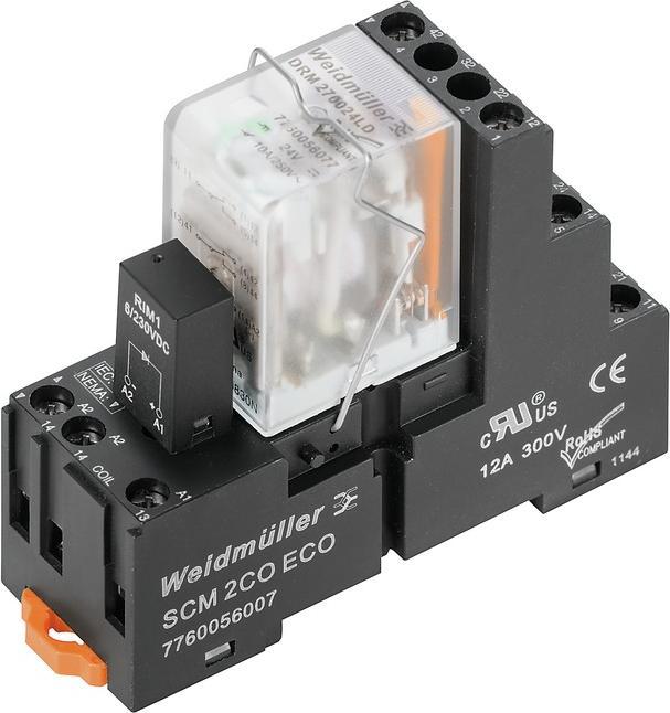 Image du produit Weidmüller Relais de commutation 230V/AC 4W IP20 27x75x65mm 1542450000