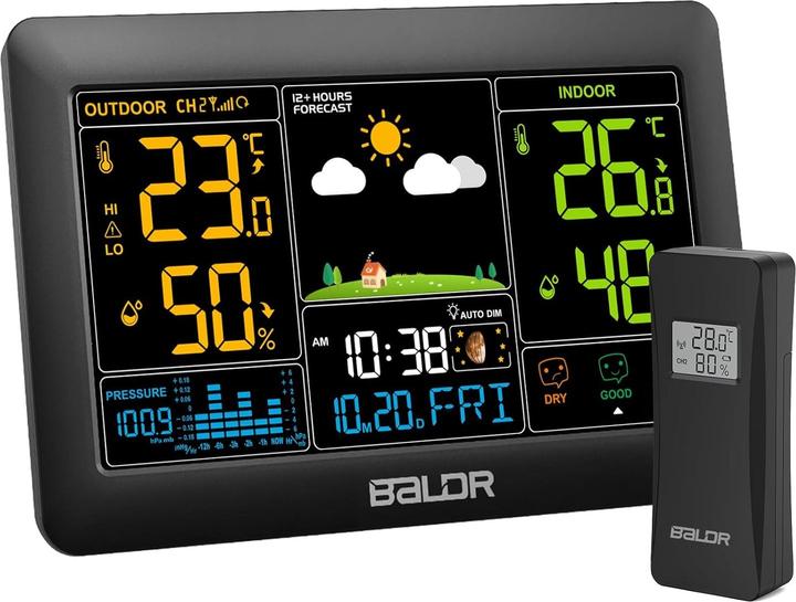 Baldr Funk Wetterstation mit Aussensensor