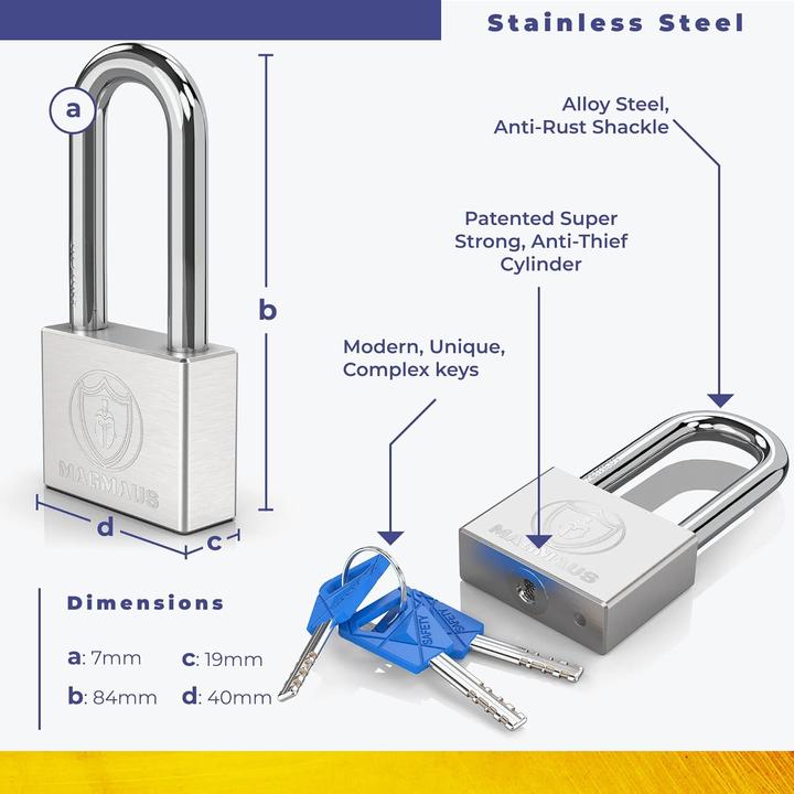 Actual product image Magmaus Padlock for outdoor use