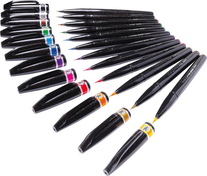 Immagine prodotto Pentel Penna a pennello Sign Pen Brush Artist (Blu, 1 x)