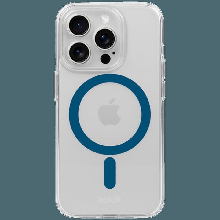 Actual product image Holdit Handyhülle MagSafe Denim Blau/Transparent (Apple iPhone 15 Pro Max)