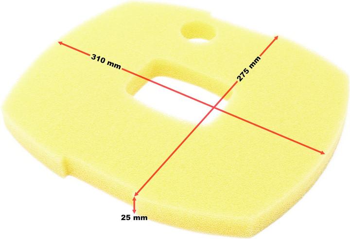 Immagine prodotto SunSun CUF Spugna filtrante gialla 310x275x25mm per filtrazione fine per SunSun-2800-5800