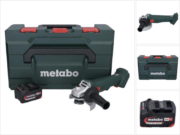 Metabo W 18 L 9-125 Akku Winkelschleifer 18 V 125 mm + 1x Akku 4,0 Ah + metaBOX - ohne Ladegerät (125 mm)