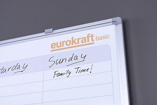 Actual product image eurokraft basic Weekly planner, neutral (900 x 600 mm)