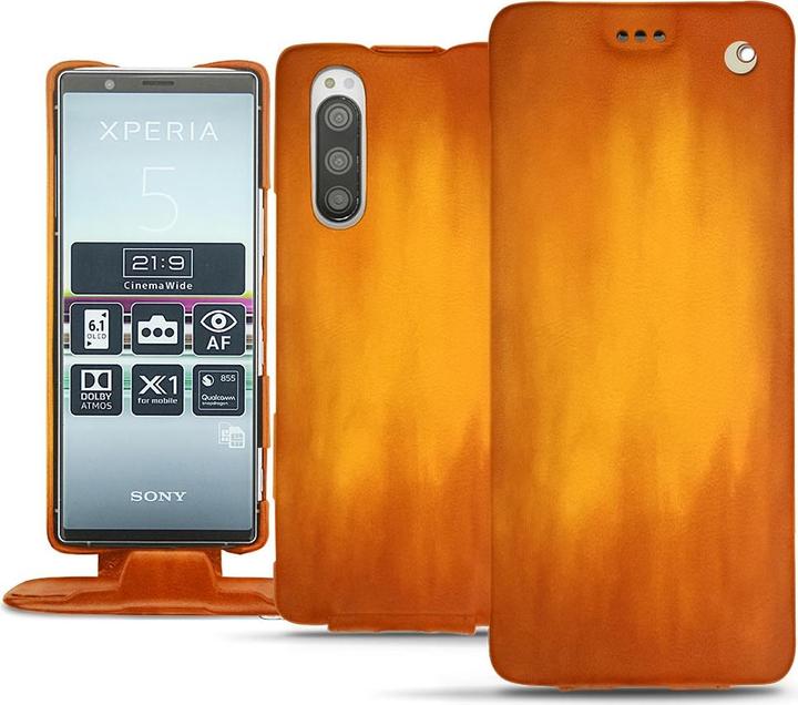Productafbeelding Noreve Lederen omslag verticaal (Sony Xperia 5)