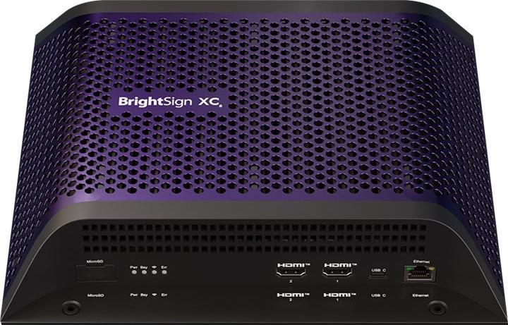 Actual product image BrightSign XC2055 Digital Signage Media Player (8K Player, 4x HDMI Out, Elite HTML, 3D Graphics, Web
