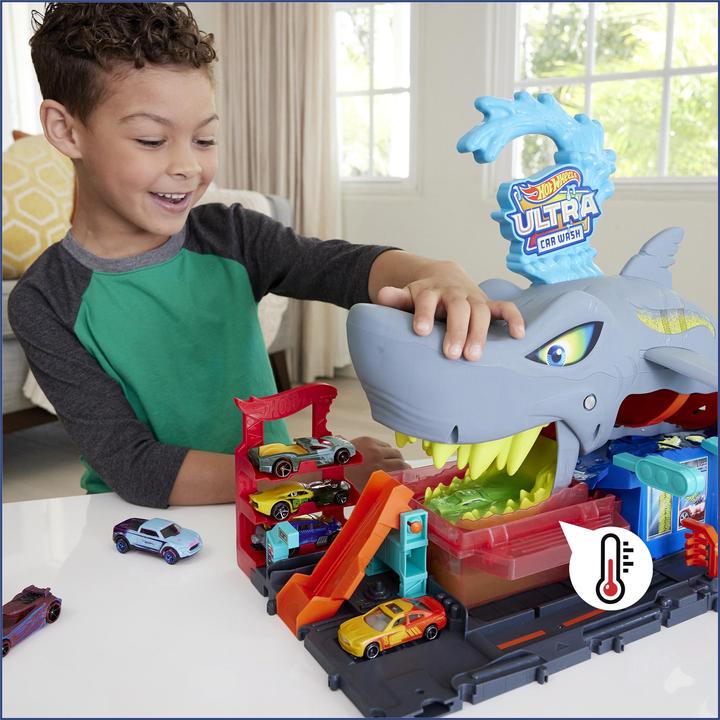 Produktbild Hot Wheels City Ultimative Hai Auto-Waschanlage