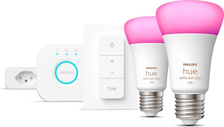 Philips Starter set White & Color Ambiance, 2 x E27, 75 W, Bridge (E27, 11 W, 800 lm, 2 x, F)