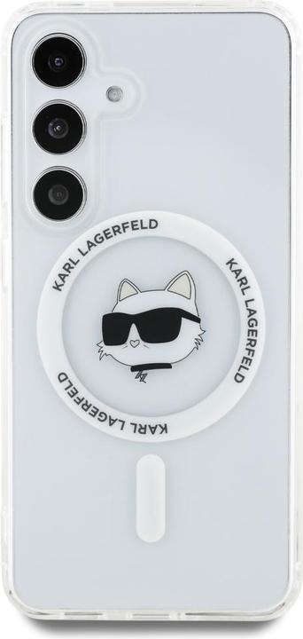 Produktbild Karl Lagerfeld HC Magnetic IML Metal Choupette Head case for Samsung Galaxy S25 Plus white (Samsung Galaxy S25+)