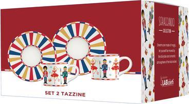 Actual product image Bialetti Set mit 2 Nussknacker-Espressotassen und Untertassen (80 ml, 2 x)