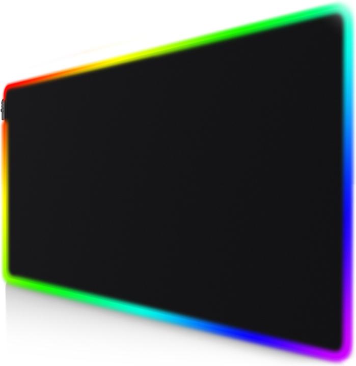 Actual product image Titanwolf RGB Gaming Mauspad, Mausmatte XXXL 1200 x 600mm verbessert Präzision & Geschwindigkeit, schwarz (XXL)