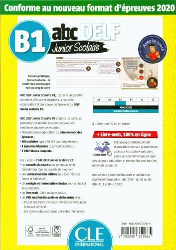 Image du produit Abc Delf Junior Scolaire Niveau B1 + Dvd + Livre Web (Français, Virginie Salles, Adrien Payet, 2020)