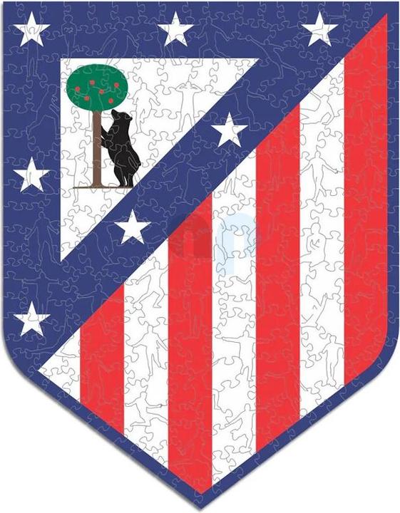 Actual product image Iconic Atletico Madrid - Logo - Wooden Puzzle Size S (150 pieces) (150 pieces)