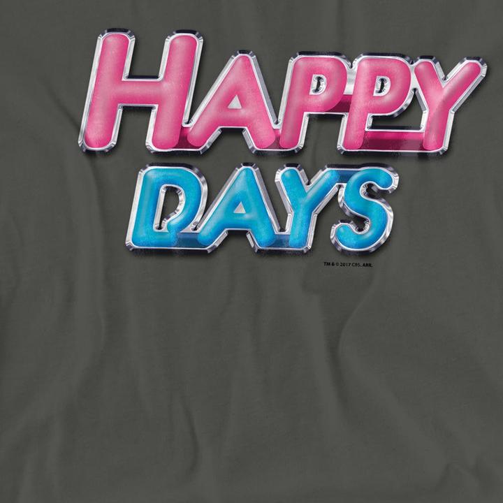 Actual product image Happy Days Unisex Adult Logo T-Shirt (L)