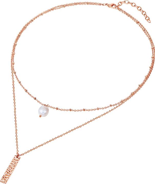 Produktbild Valero Pearls Damen Edelstahl Süsswasser-Zuchtperle roségold 38,0/40,0 cm Basiskette + 5,0 cm Verläng - 24313 (Edelstahl, 40 - 45 cm)
