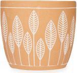Actual product image Ibergarden terracotta pot leaves round 17x15 (17.50 cm)