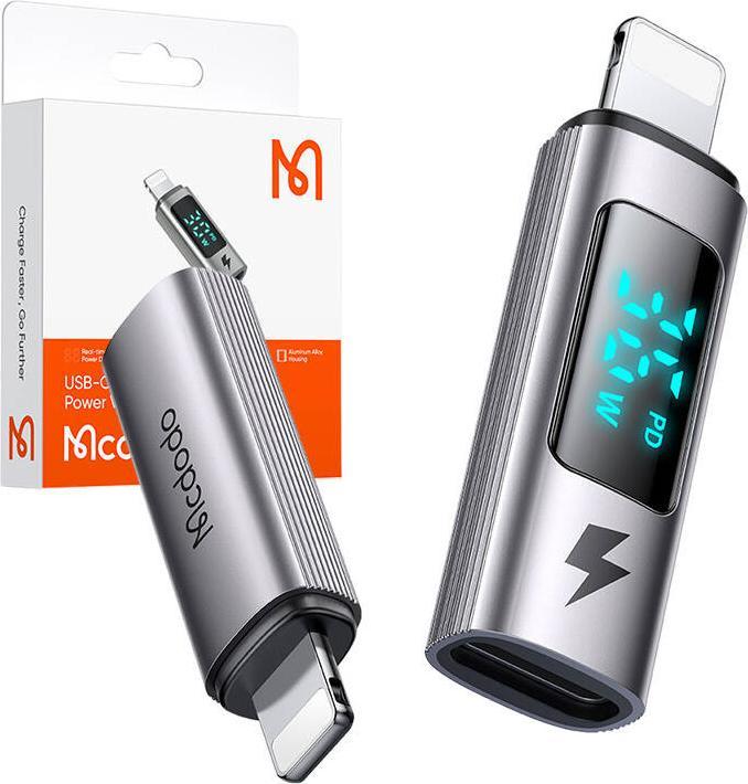 Produktbild Mcdodo USB-C to Lightning adapter, OT-6100, 36W (black) (USB Typ C, Lightning)