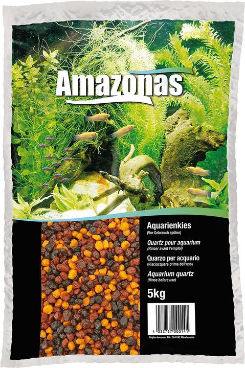 Image du produit Amazonas Gravier pour aquarium orange-brun-noir 2-3mm 5kg (Gravier, autres éléments)