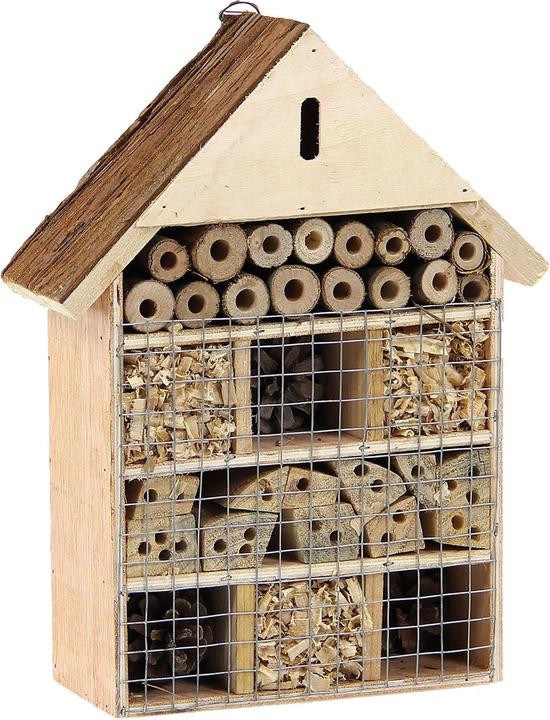 Actual product image Swisspet Insect Hotel (Wild bees, Butterflies, Bee, Ladybirds, Lacewings, Catchy tunes, Bumblebees)
