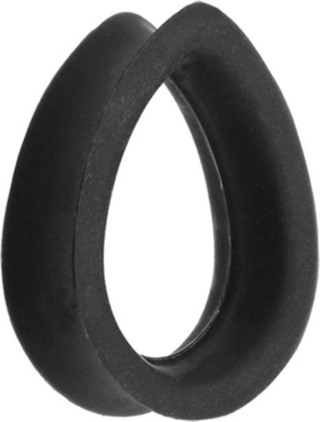 Actual product image Chaotic Trading Flared tunnel black drops (Silicone, without brass)