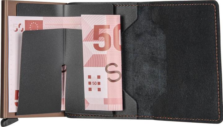 Produktbild Secrid Original Slimwallet -lompakko, musta/ ruskea
