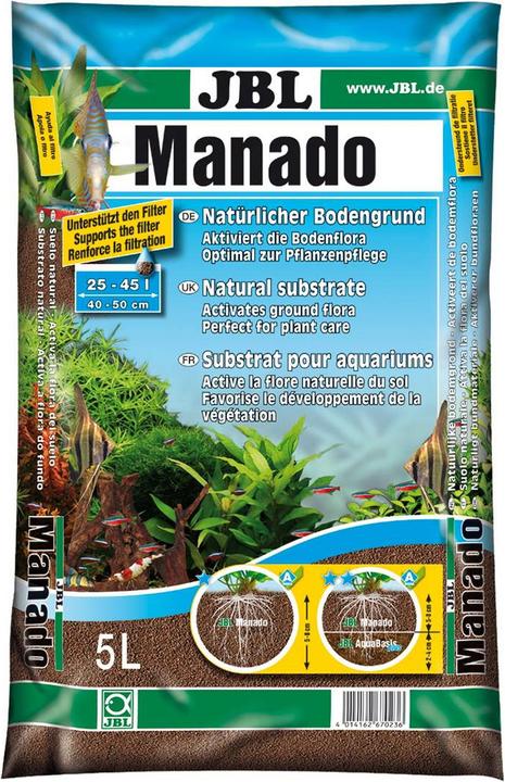 Image du produit JBL Aquaristik und Terraristik Substrat de sol Manado (Fond, Gravier, autres éléments)