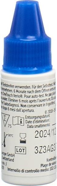 Valori nutrizionali e ingredienti OneTouch Kontrolllösung (Soluzione di controllo)