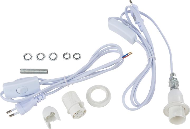 Produktbild VBS Lampenanschlusskabel-Set E14, Weiss, 2 Stück