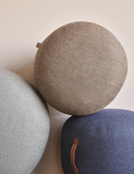 Produktbild Hübsch Pouf mit Lederhenkel