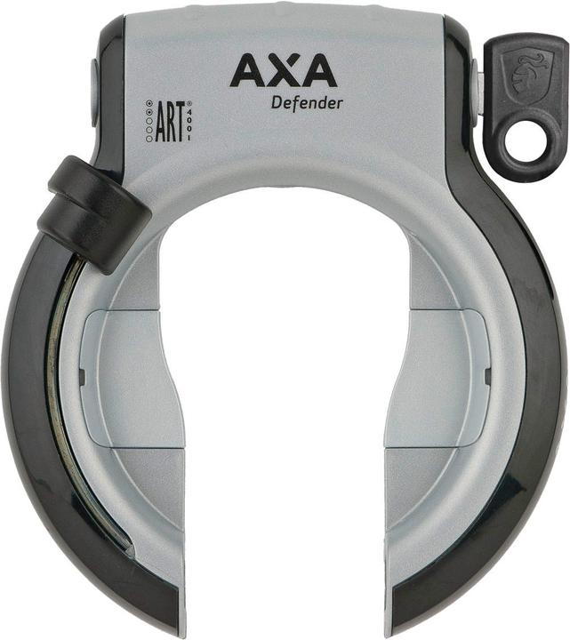 Actual product image AXA Defender ring lock without mudguard attachment ART** silver/black
