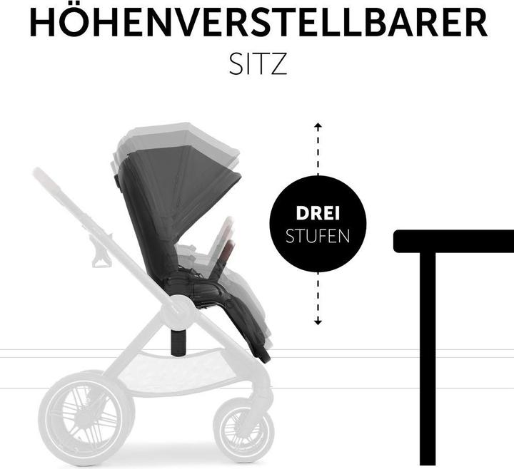Actual product image Hauck 4in1 pushchair set Walk N Care Air Trio pushchair 3 in 1