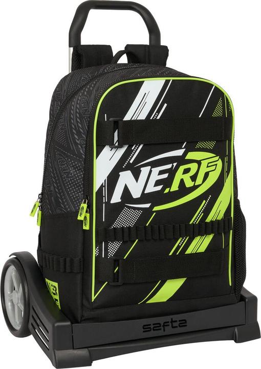 Produktbild Nerf Schulrucksack mit Rädern Get ready Schwarz 31 x 44 x 17 cm