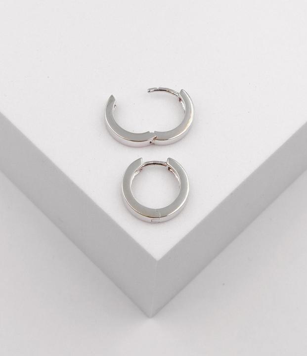 Actual product image Muau Creoles (750/18K white gold)