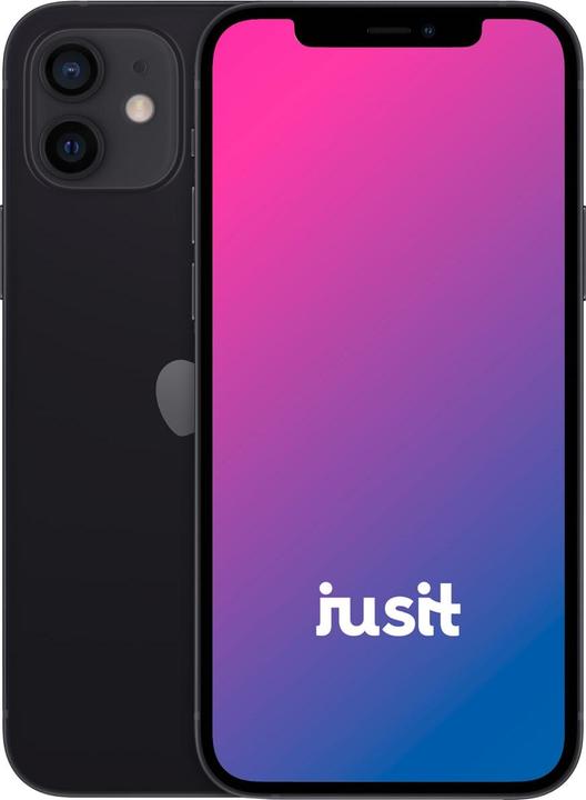 jusit iPhone 12 (64 GB, Black, 6.10", 12 Mpx, B / Sehr gut)