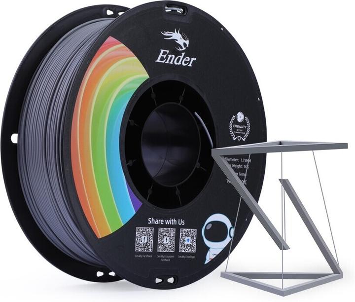 Image du produit Creality Filament (PETG, 1.75 mm, 1000 g, Gris)