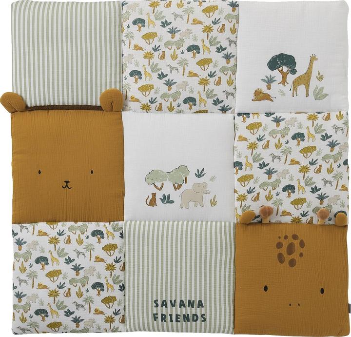 Produktbild Vertbaudet Baby Patchwork-Spieldecke/Laufstalleinlage SAVANNE (75 x 100 cm)