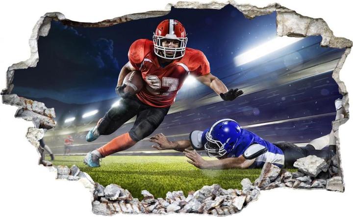 Actual product image Trenddeko 3D American football player 01 (100 x 61 cm)