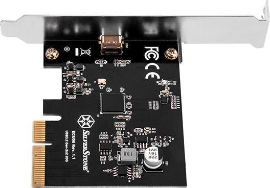 Produktbild Silverstone SST-ECU06, USB-C 3.2 Gen 2x2 Schnittstellenkarte - PCIe