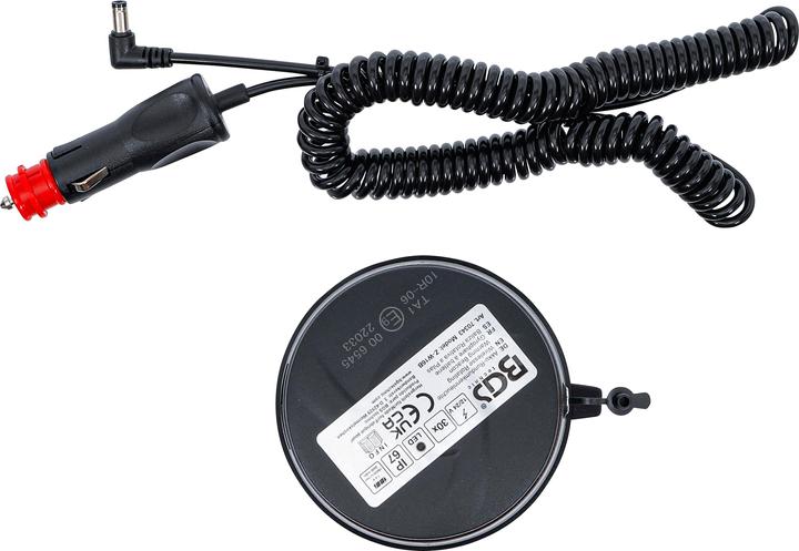 Actual product image BGS Battery-powered rotating beacon | yellow | with magnet | 12 V / 24 V | Ø 130 mm