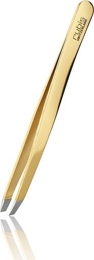 Produktbild Rubis Pinzette Shiny mit Etui, schräg, gold