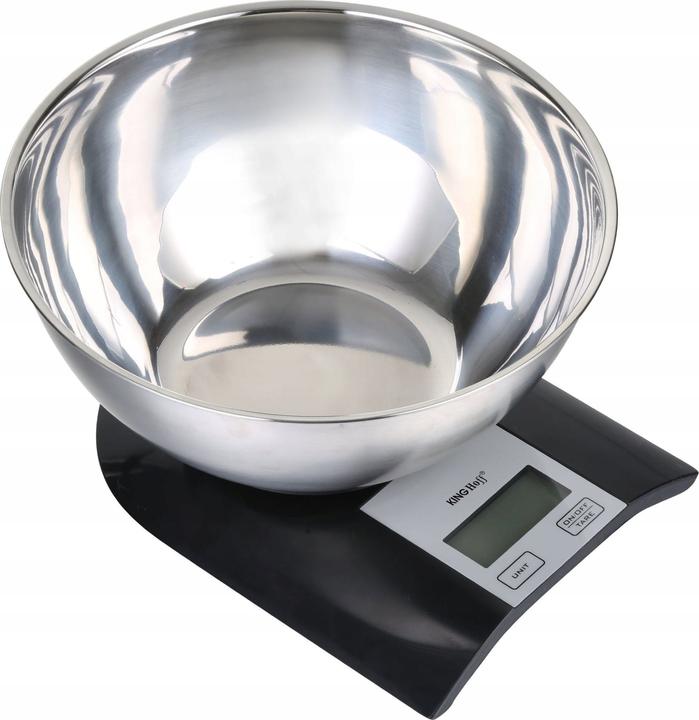 Produktbild Kinghoff Digitale KÃ¼chenwaage mit SchÃ¼ssel, 2 Liter, Edelstahl